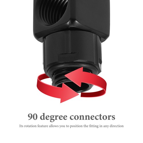 Rotating Elbow Air Compressor Quick Connector Computer Accessories - Afbeelding 6 van 12