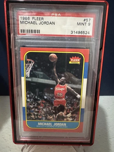 1986-87 Fleer - Michael Jordan #57 (RC) PSA 9 Chicago Bulls, Authentic!!
