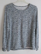 Gina Damen Pullover /  Strickshirt  ~blau/wei...
