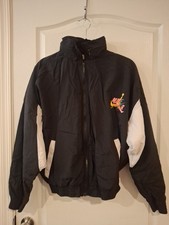 Vntg Nike Air Jordan Jumpman Zip Hooded Windbreaker Jacket Med Black CV7418-010