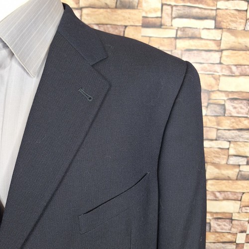 Joseph Abboud 2 Piece Suit Mens 44L 36X31 Dark Navy 2 Button VL Wool - Picture 2 of 14