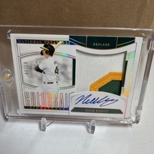 2025 Panini National Treasures Nick Kurtz SP 9/10 Three Color Patch Auto ROY