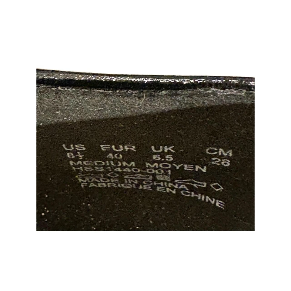 Zapatos de estilo suave para mujer US 8.5 negros mocasines sin cordones tacón bajo minimalista clásico Foto 2 de 4