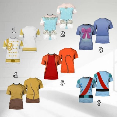 Cinde Princess Cosplay Costume 3D T-Shirt, Cinde Costume Matching Shirt HS789
