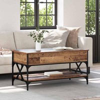 Couchtisch Altholz 100 X 50 X 50 Cm Holzwerkstoff