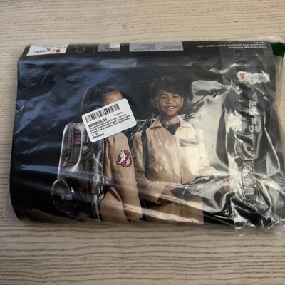 Ghostbusters Child Costume Jumpsuit W/ Inflatable Proton Pack & Wand M 7-8
