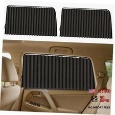 Car Side Window Sun Shades, Car Curtains for Windows, Louvered Rear 2PCS