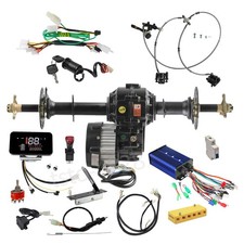 48V 1000W Differential Motor 30'' Rear Axle Kit for Ebike Go Kart Quad ATV Mower