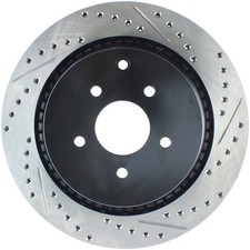 Stoptech 127.42105l Rear Left Drilled Brake Rotor For 09-13 Fx50 14-19 Q50 Q70 Stoptech 127.42105l Rear Left Drilled Brake Rotor For 09-13 Fx50 14-19 Q50 Q70