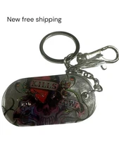 Ed Hardy Love Kills Slowly Christian Audiger Vintage Y2K Key Chain 