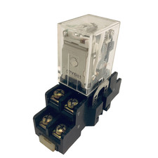 OMRON LY2N Relay Coil 12VDC  DPDT with LED indicator 12A (with base)