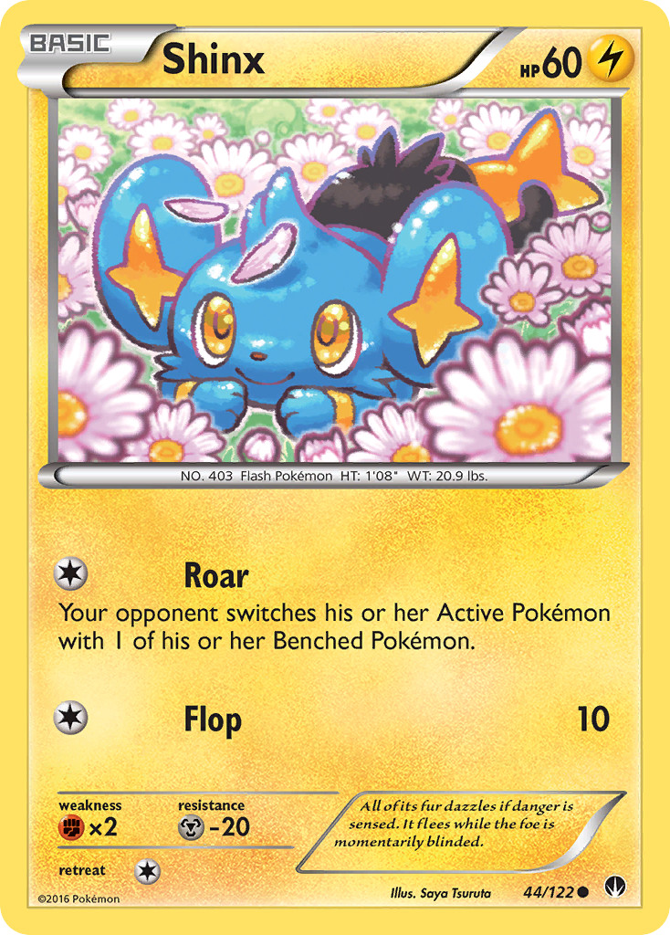 Shinx 44/122 C BREAKpoint Pokemon Reverse Holo LP