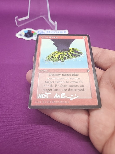 MTG Active Volcano Legends Signed Remarque Brian Snoddy Not Me Magic *CCGHouse* - Picture 3 of 11