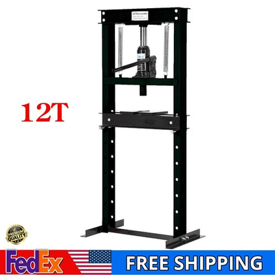 #ad #ad Hydraulic Press Benchtop Hydraulic H Frame Garage Floor Press Shop for Repair 12 $139.22
