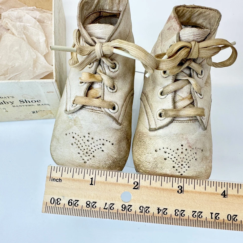 Zapatos de bebé de cuero vintage - Mrs. Day’s ideal talla 1 con caja - estilo 63 - Danvers Foto 4 de 4