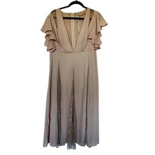 NWT Asos Design Flutter Sleeve Midi Dress, 14