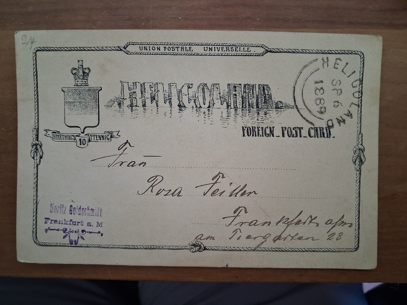 Heligoland - Used Postal Card to Germany - 6 September 1889