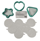 Pampered Chef EASY PANCAKE MOLDS WITH EMOJI STENCILS #1839 Silicone New