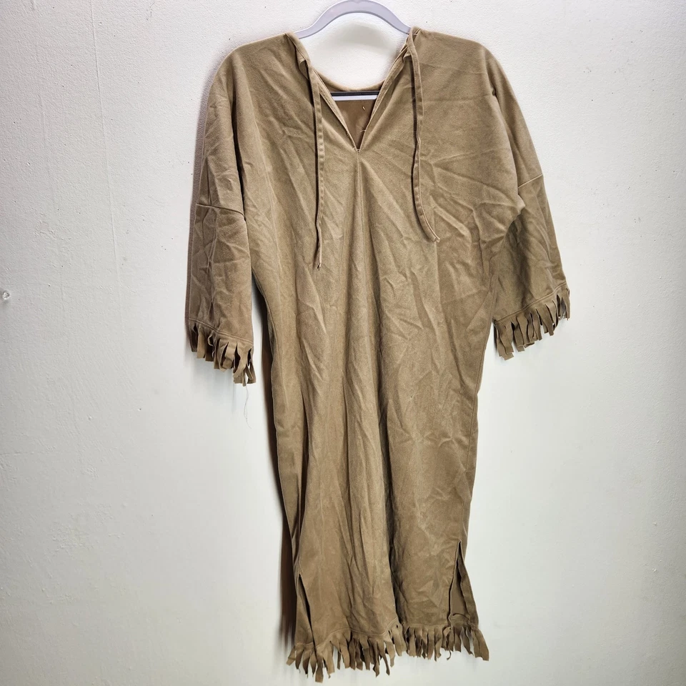 Túnica de teatro vintage hecha a mano con temática nativa americana multicolor tira tribal Foto 4 de 4