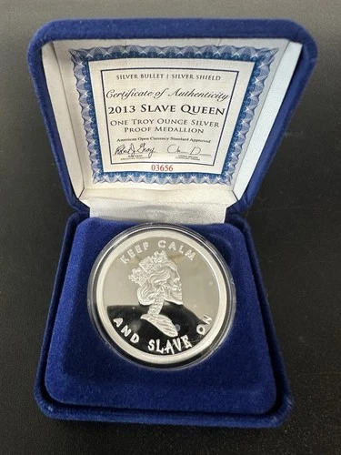 2013 Slave Queen From Silver Bullet/Silver Shield 1 oz. Proof Medallion W/#COA