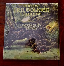 1991 NEUF & SCELLÉ Le calendrier Tolkien 1991, comme neuf - illustration par John Howe
