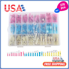 270pcs/Set Heat Shrink Marine Automotive Terminals Waterproof Wire Connectors