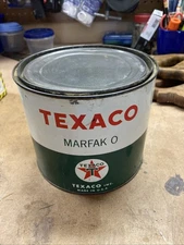 Vintage Texaco Marfak “O” 5 Lb Grease Can.
