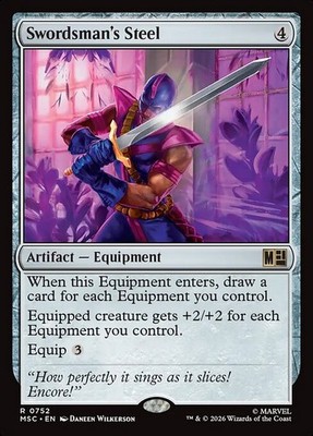 Swordsman's Steel Marvel Super Heroes Commander Magic: The Gathering MTG