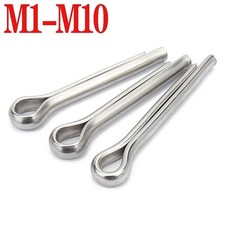 Cotter Split Pins A2 Stainless Steel Clevis Pin Metric M1 M1.2 M1.5 M2 M2.5~M10