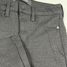 Liverpool Los Angeles Black Textured Skinny Pants Womens 2/26 Stretch Jacquard
