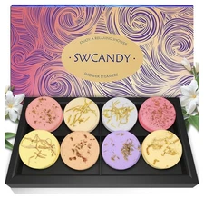 Shower Steamers Aromatherapy SWCANDY 8 Pack Natural Essential Oils Home Spa Kit