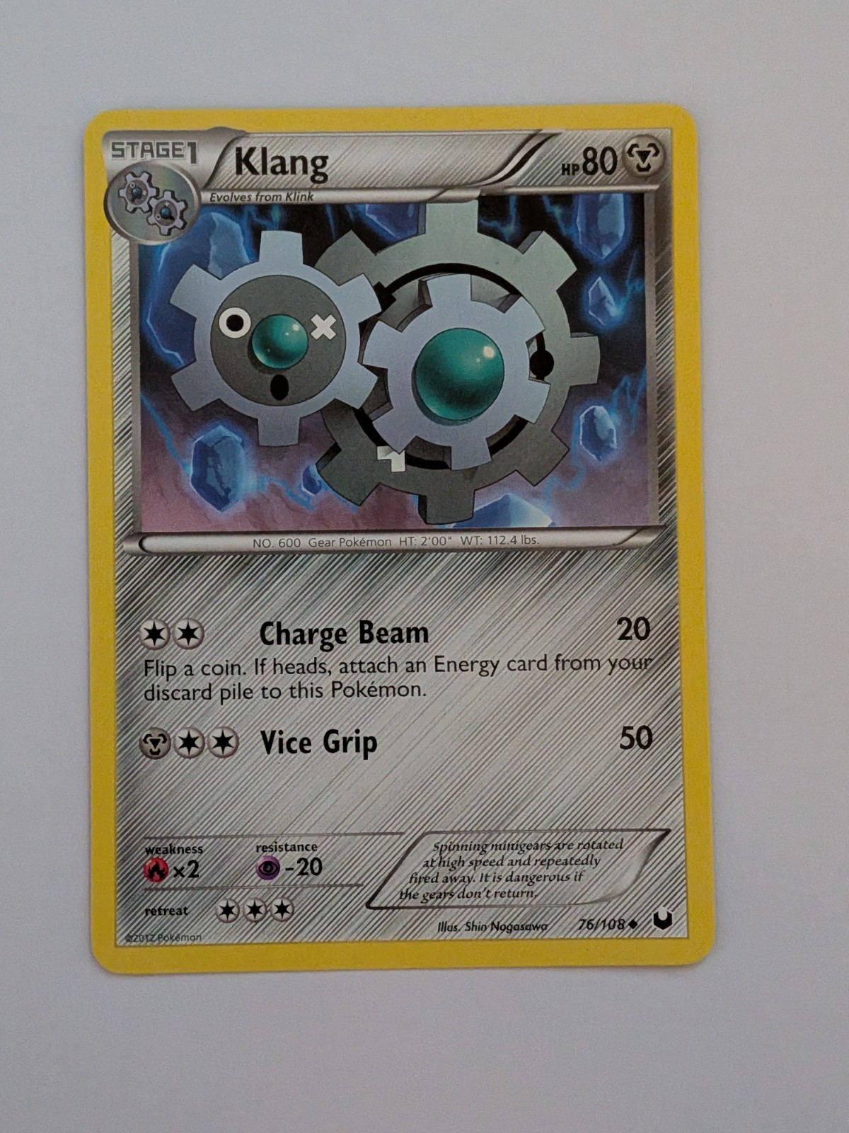 Pokemon Klang Dark Explorers #76/108 MP TCG