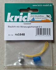 Krick Blaulicht mit Miniaturglühlampe 6 V ro 1648
