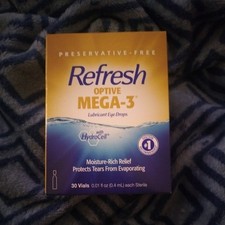 Refresh Optive Mega-3 Preservative Free Eye Drops - 30ct