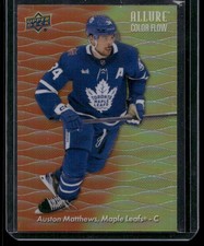 2023-24 Upper Deck Allure #CF-24 Auston Matthews Color Flow Orange-Yellow
