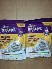 Lot Of 2 Matepet Health Indicator Cat Litter Exp 10/2026