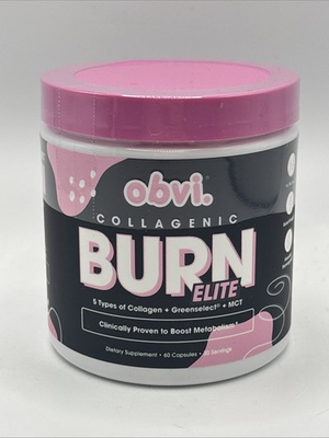 #ad obvi. COLLAGENIC BURN ELITE Metabolism Fat Burning amp; Beauty 60 Cap 2027 $18.99