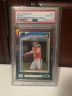 2024 Panini Donruss Rated Rookie Bo Nix Optic Preview Red & Green PSA 10