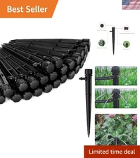 Adjustable Flow Drip Irrigation Emitters - 60 Pieces for Every Garden Need