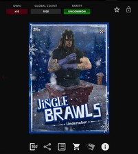 VIDEOGAME Topps WWE Slam 25 - MAIN EVENT JINGLE BRAWLS Base - UNDERTAKER