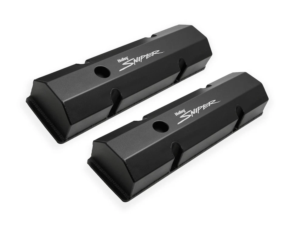 Cubiertas de válvula de aluminio fabricadas Holley 890010B Holley 1958-1986 Chevy 283-400 W Foto 4 de 4