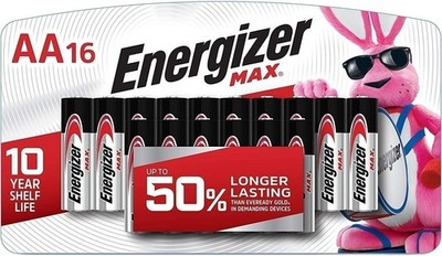 Energizer AA Batteries, Max Double A Battery Alkaline, 16 Count