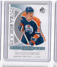 2017-18 SP Authentic Rookie Year Milestone Wayne Gretzky Edmonton Oilers