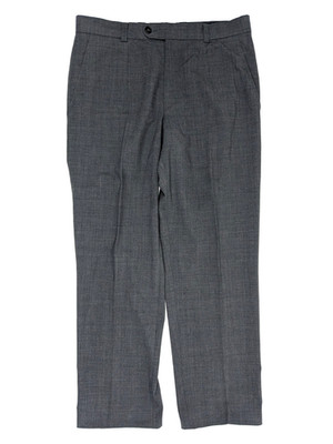 BENVENUTO Hose Herren 24 Grau Mit Wolle Gerades Bein Anzughose High Stretch