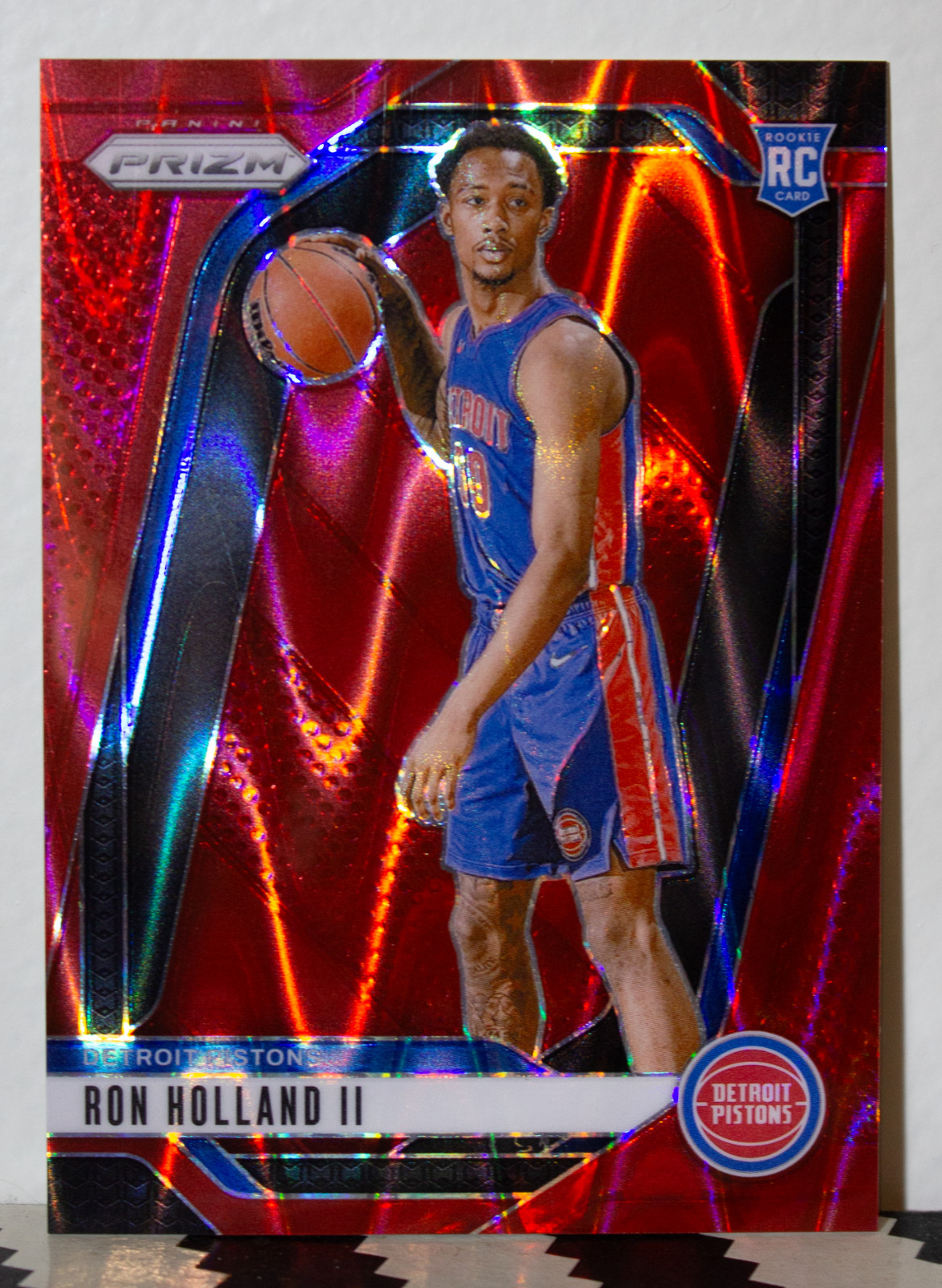 2024-25 Panini Prizm - Ron Holland II #269 Red Seismic Prizm /299 (RC) Pistons