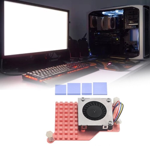 Active Cooling Fan Full Copper Heatsink Cooling Fin Adjustable PWN Fan for RPI5 - Afbeelding 2 van 8