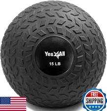 Yes4All Slam Balls 10-40lb Medicine Ball PVC Sand Filled Workout Core Strength