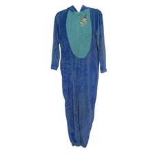 Disney Stitch One Piece Pajama Costume Adult Sz M Kawaii Cosplay Hooded Comfy