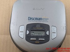 Sony Discman ESP D-368 CD Player Walkman Tested Needs Cleaning