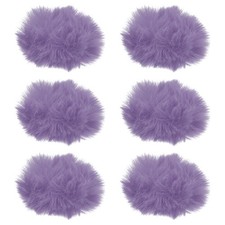 Furry Microphone Windscreen 10mm x 55mm Purple 6 Pack